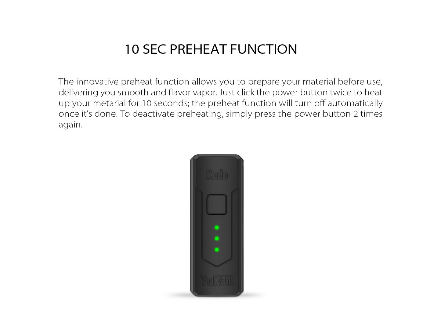 Yocan - Kodo, Cartridge Battery