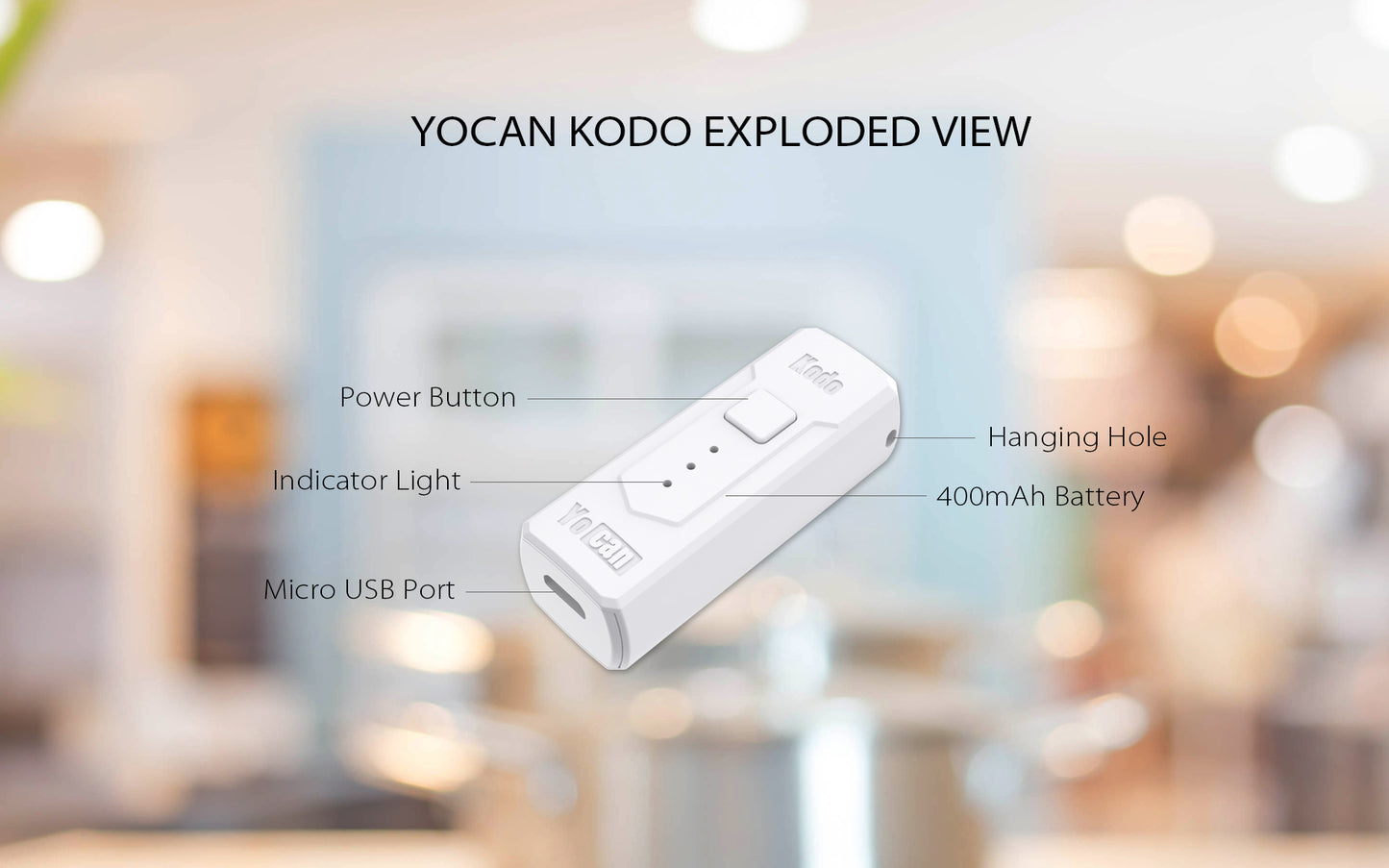 Yocan - Kodo, Cartridge Battery