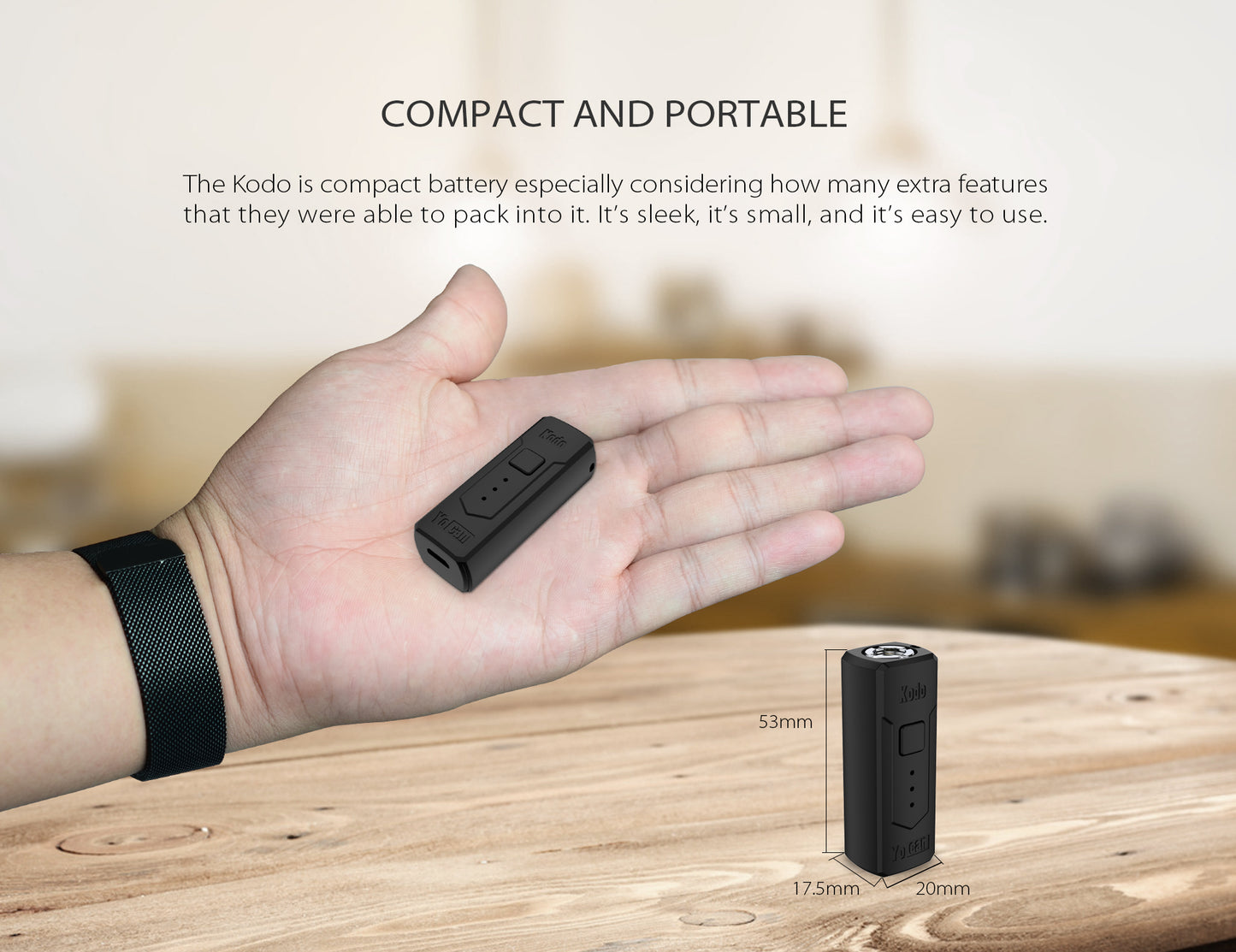 Yocan - Kodo, Cartridge Battery